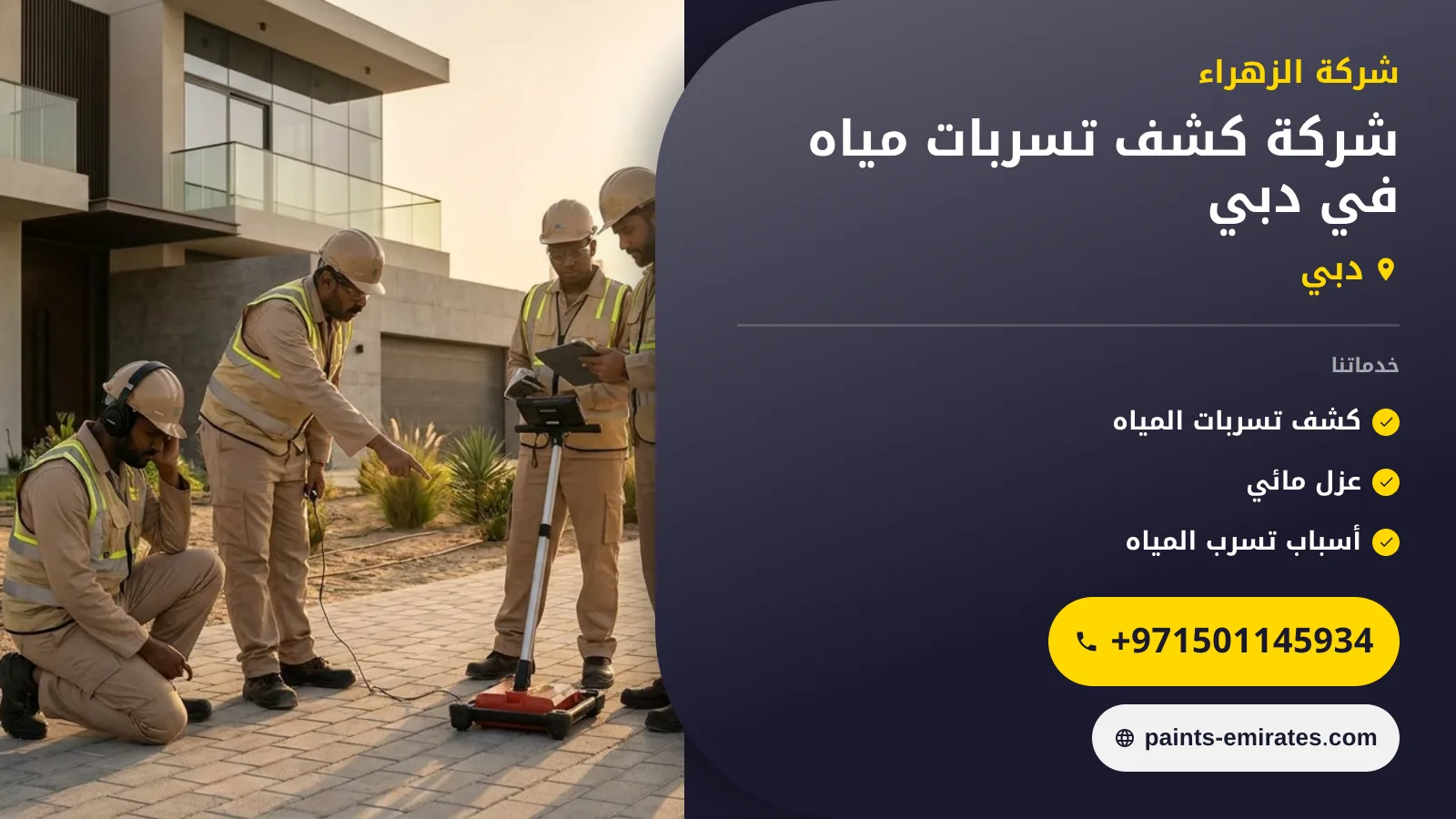 صورة شركة كشف تسربات مياه في دبي |0501145934